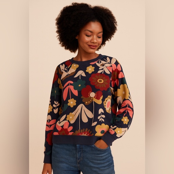 Boden Floral Sweatshirt - Multicolor - Picture 1 of 3